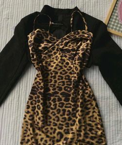 Leopard Print Mini Dress