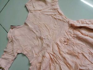 Elegant Peach Embroidered Kurta