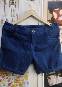 Dark Wash Denim Shorts