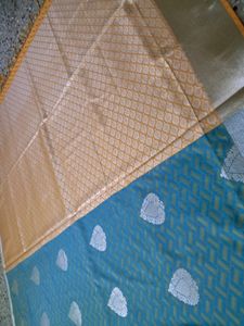Elegent emobossed Pattu Saree