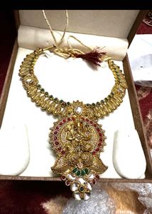 Traditional Indian Gold Necklace Heavy Ganesha Sty