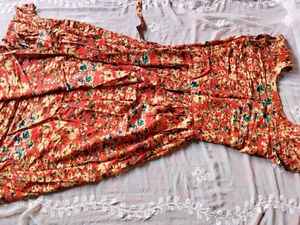 Boho Floral Print Summer Dress