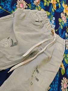 Stylish Light Blue Jeans with Fun Graphics