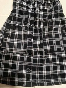 Cute Black &amp; White Plaid Dress