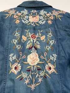 Light Weight Embroidered Denim Shirt