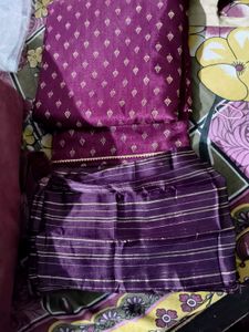 New wine shade saree with blouse piece 80cm