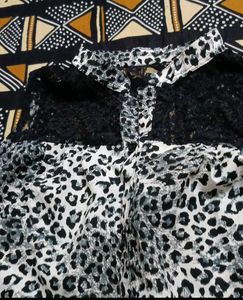 Leopard Print &amp; Floral Top Set