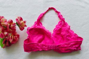 Lasenza : Vibrant Pink Lace Bra