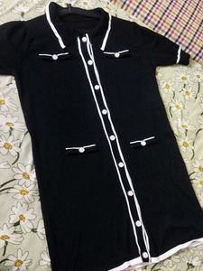 Classic Black & White Mini Dress