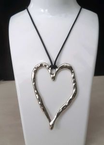 Silver Heart Pendant Necklace