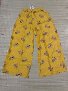 Mustard Colour Rayon Palazzo