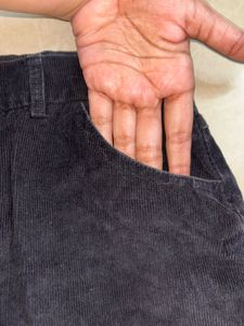 Classic Black Corduroy Skirt