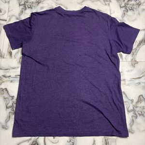 Men's Purple V-Neck T-Shirt