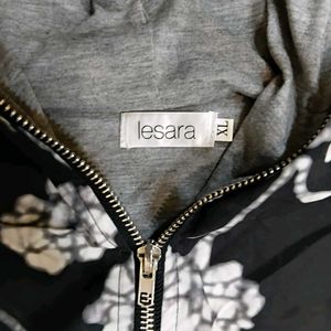 Floral Zip-Up Hoodie