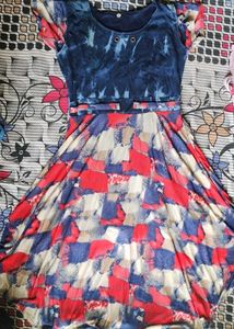 Colorful Casual Dress (Size- L)