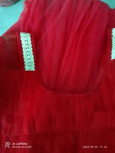 Full Flair Red Princess Gown