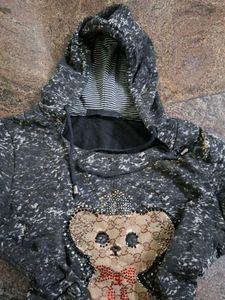 Girl's Graphic Hoodie Dress