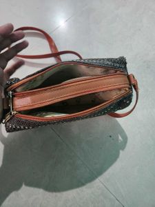 Woven jute sling bag on ramzan offer reduced price