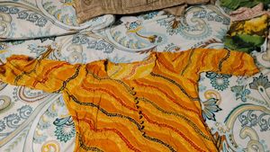 Mustard Yellow Printed Kurta