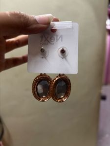 Stunning Red Gemstone Drop Earrings