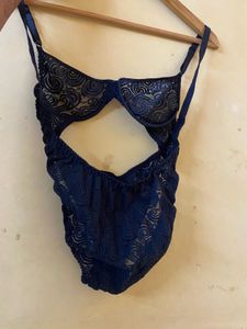 Black Lace Cutout Bodysuit