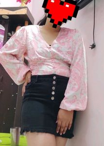 KOOVS denim skirt