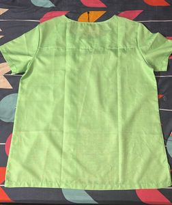 MissLook Green Geometric Print XXL Top