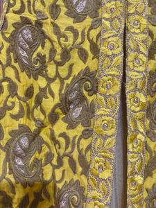 yellow jacket dress (ethnic gown) suit