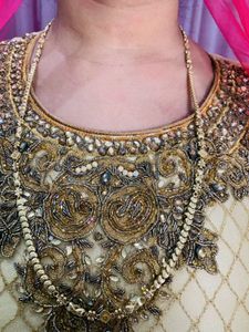 Ethnic Wedding Gown With Duppata And Lagging