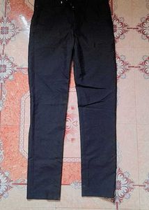 Black Straight Leg Formal Trousers Pant