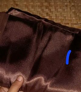 brown satin fabric 5 mtr