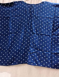 Navy Blue Polka Dot Kaftan