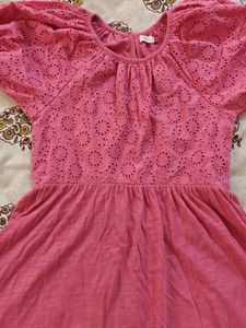 NEXT Cute Pink Eyelet Dress