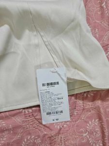 Savana Stylish Cream Skirt with Gold Buckle