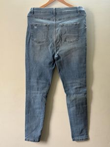 Stylish Ripped Blue Denim Jeans