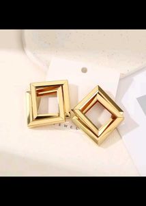 Geometric Square Drop Earrings