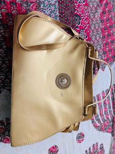 Stylish Gold Handbag