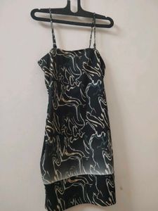 Stylish Black & White Slip Dress