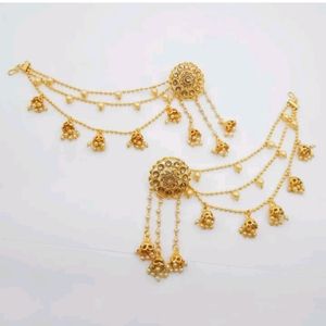 Golden Heavy Bahubali Earrings