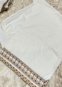 Biba Viral off white Anarkali suit