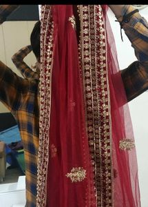 Exquisite Red Embroidered Lehenga Choli