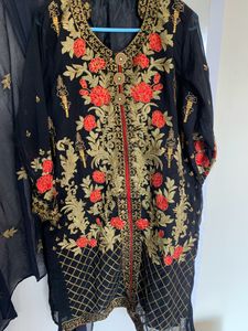 FESTIVE EMBROIDERED KURTA AND DUPATTA