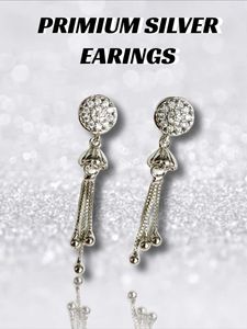 Sparkling Silver Earrings Pack Of 1 Pair