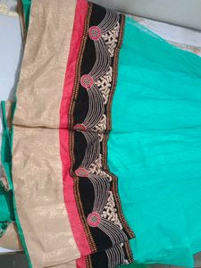 Embroidered Green Dress