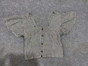 Gingham crop top