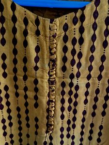 Yellow Printed Kurta