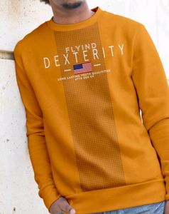 MEN & WOMEN SWEAT SHIRT MUSTARD COLOUR