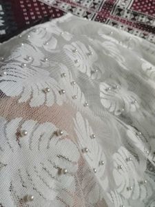 Elegant White Lace Capelet