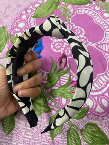 Stylish Black and White Headband