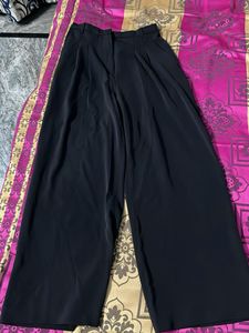 H&M Black Wide-Leg Pants